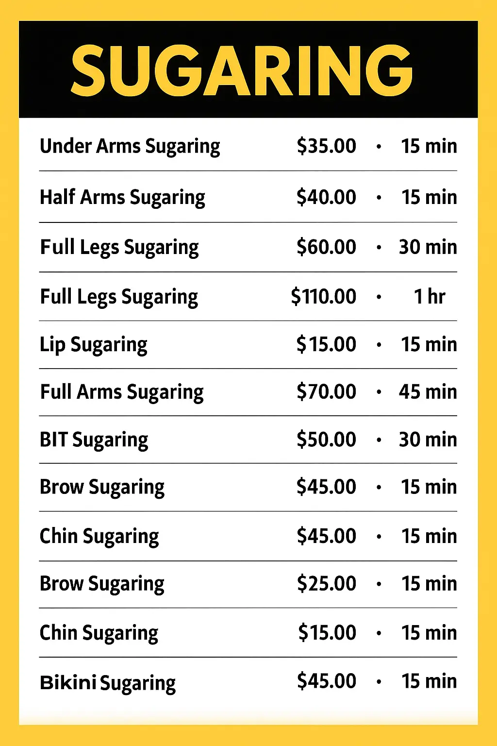 Sugaring - ABM