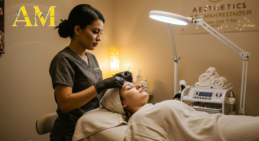 Client enjoying signature facial at Clarence day spa Best Facials Massage Therapy & Day Spa in Amherst Clarence NY, USA
